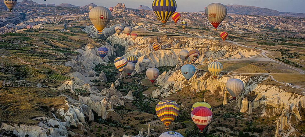 Survol de la Cappadoce en montgolfière